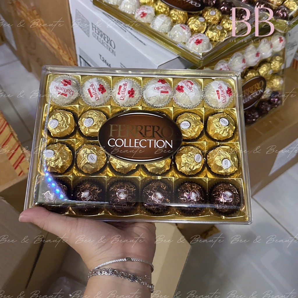 Socola Ferrero Rocher Collection hộp 24 viên mix 3 vị có 3 màu | Shopee ...