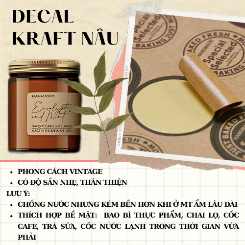 In theo yêu cầu  Tem nhãn decal, 𝟏 tờ A3 (32 x42cm) tem nhãn dán in logo , nhận in từ 5 tờ