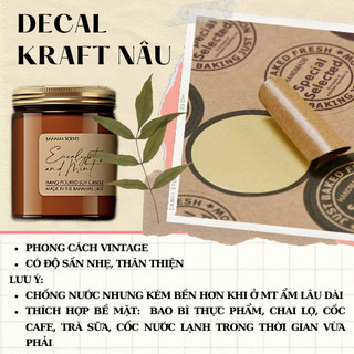 In Tem nhãn theo yêu cầu | Tem nhãn decal, 3 tờ A3 (32 x42cm) tem nhãn dán in logo , xưởng in decal giấy giá rẻ