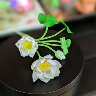 Lư sen đất sét Nhật đèn led