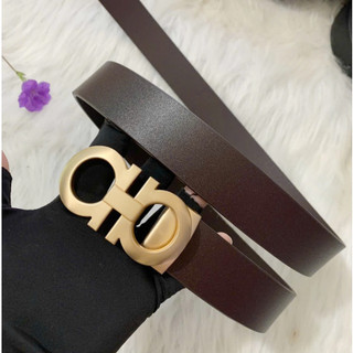 Thắt lưng nam da bò cao cấp dây nịt nam phong cách hàn quốc bản nhỏ 3.3cm chữ a số 8 giaynamdep699