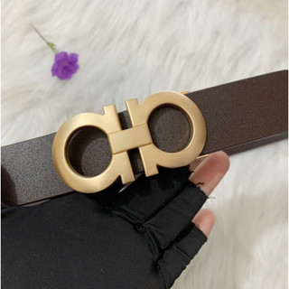Thắt lưng nam da bò cao cấp dây nịt nam phong cách hàn quốc bản nhỏ 3.3cm chữ a số 8 giaynamdep699