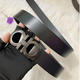 Thắt lưng nam da bò cao cấp dây nịt nam phong cách hàn quốc bản nhỏ 3.3cm chữ a số 8 giaynamdep699