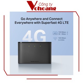 Wi-Fi Di Động 4G LTE Mercusys MT110 4G LTE đến 150Mbps, Thẻ SIM Cắm và Chạy, 10 Giờ Sử Dụng, Ứng Dụng Dễ Điều Khiển