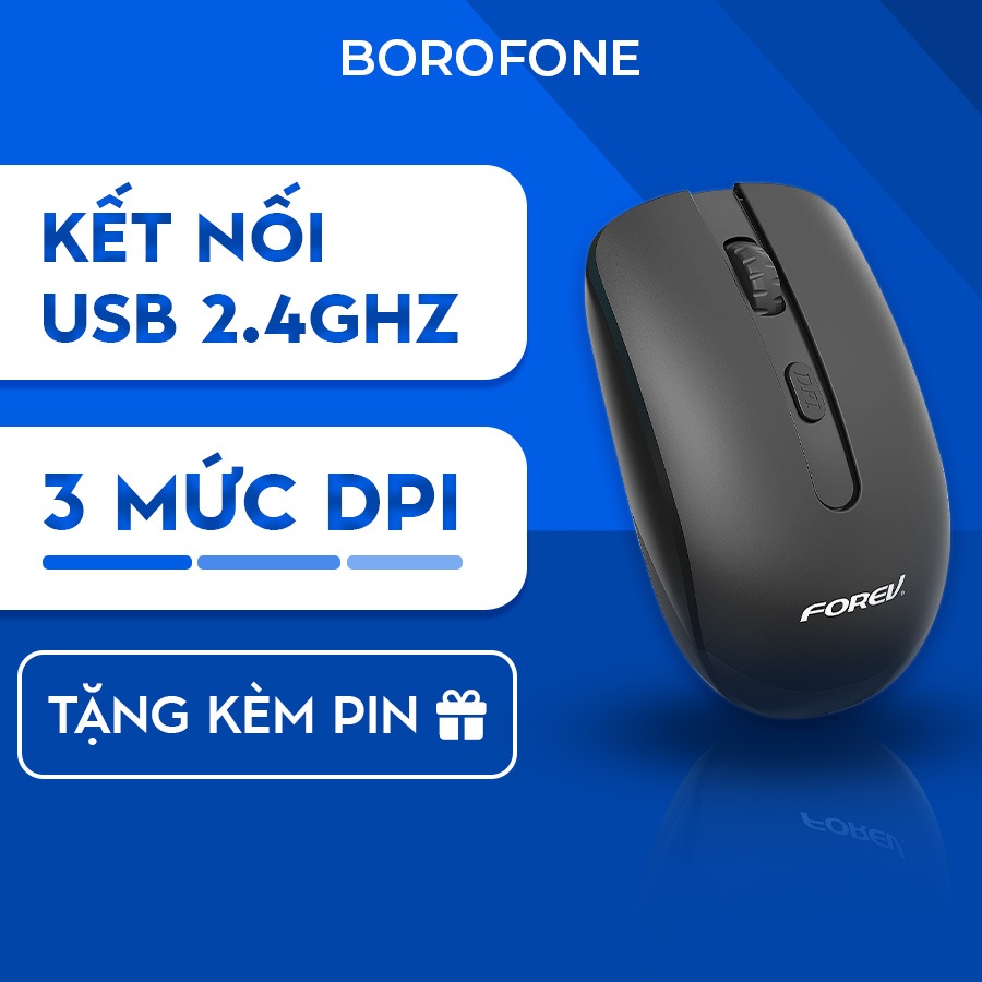 Chuột không dây FOREV FV180 dành cho PC Laptop tặng kèm pin | Shopee ...