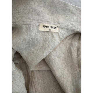 [JUNE LINEN] A26-Áo cổ sen đứng, tay nhún, xếp ly, croptop. Pure Linen. Nhiều màu.
