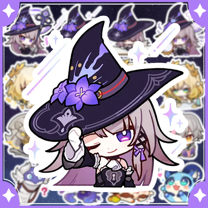 [Honkai Star Rail] Sticker The Herta, Aglaea, Caelus và Stelle (16 hình ...