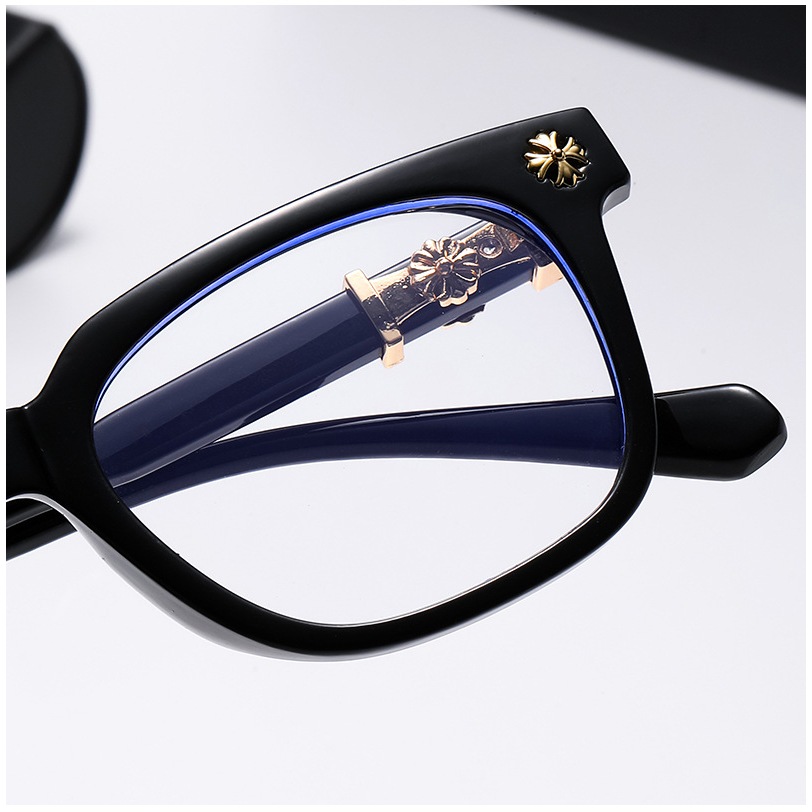 Ảnh Gọng kính cận thời trang nam nữ ANDU phong cách Chrome Heart dáng vuông nhựa cao cấp - 2273 4