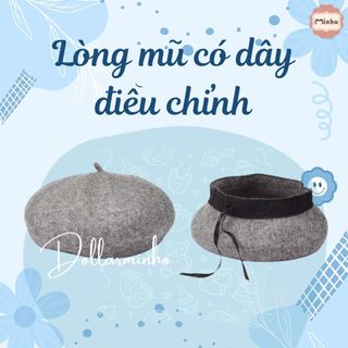 Mũ nồi dạ THÊU TÊN cho bé từ 1 đến 5 tuổi phong cách hàn quốc