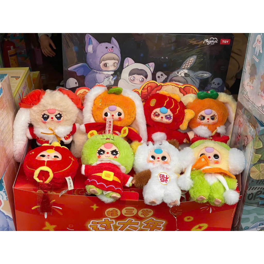 CÓ SẴN Baby three bản 100% TẾT 2025 Happy New Year bé ba