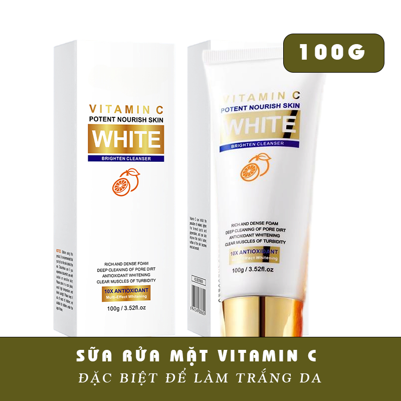 🔥Sữa Rửa Mặt Vitamin C 15% & Amino Acid 100g Dưỡng Sáng Kiểm Soát Dầu Cho Da Mụn/Nhạy Cảm​【Mua 1 Tặng 3】