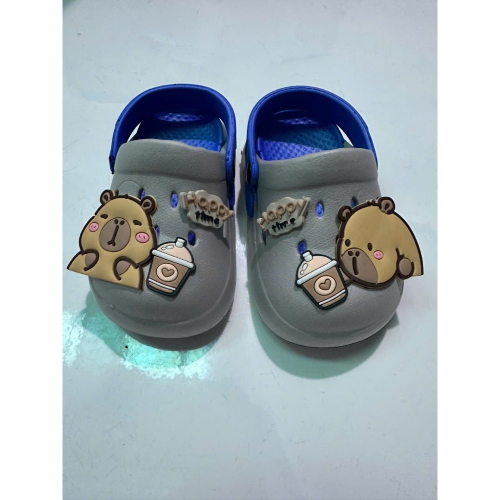 Dép sục bảo vệ mũi chân cho bé trai hình CapyBara siêu nhẹ - Hàng 2 lớp rất mềm