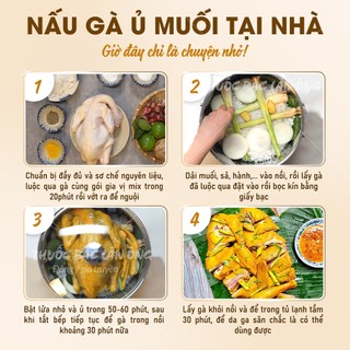 Set nguyên liệu gà ủ muối hoa tiêu, gia vị thảo mộc ủ gà, thơm ngon, kèm công thức chuẩn