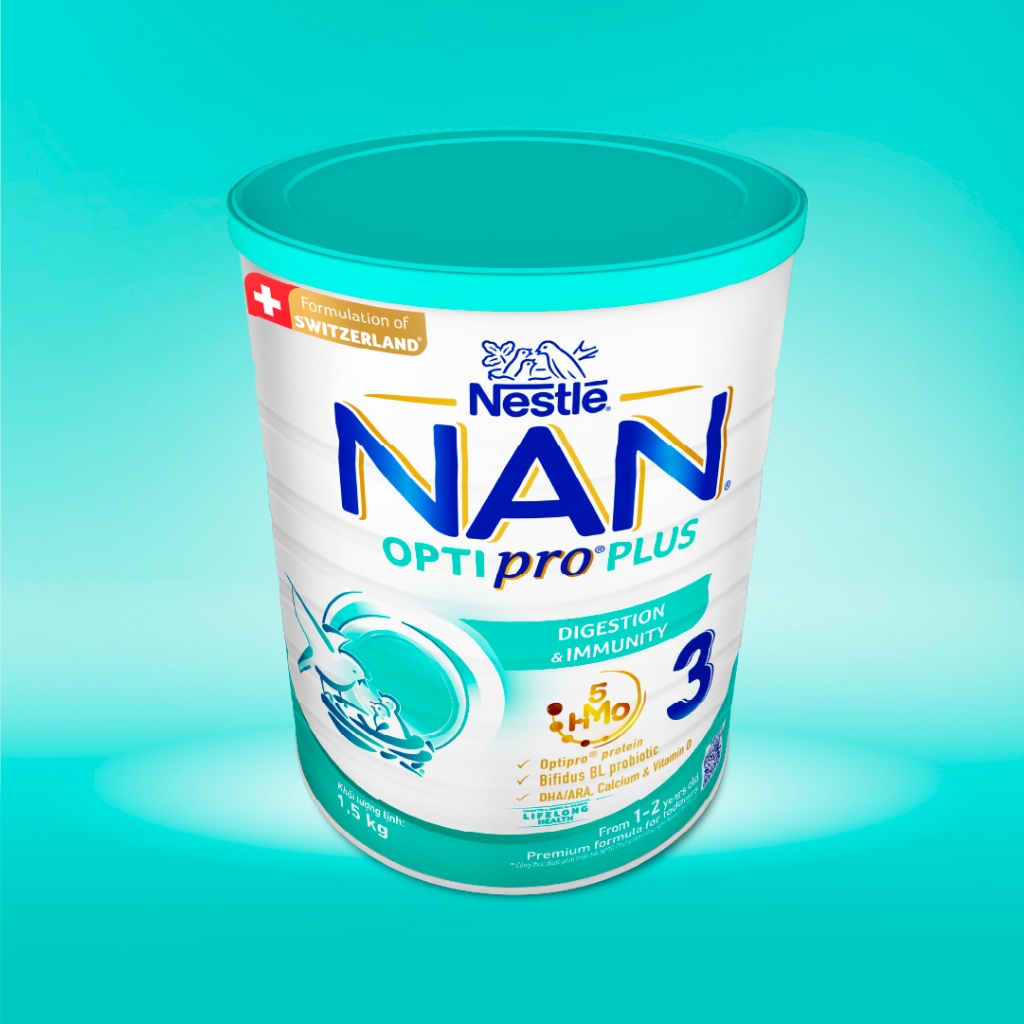 Ảnh Sữa bột Nestlé NAN OPTIPRO PLUS 3 1500g với 5HMO - Hỗ trợ Tiêu Hóa, Đề Kháng, Trí Não & Chiều Cao 4