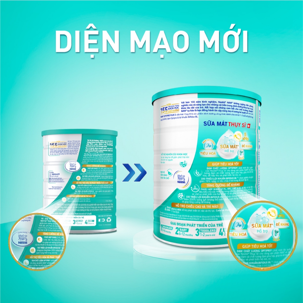 Ảnh Sữa bột Nestlé NAN OPTIPRO PLUS 3 1500g với 5HMO - Hỗ trợ Tiêu Hóa, Đề Kháng, Trí Não & Chiều Cao 3
