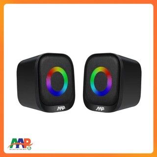 Loa Máy Tính A D09 BH – Loa Vi Tính 2.0 Mini Âm Thanh Vượt Trội, Đèn LED 7 Màu