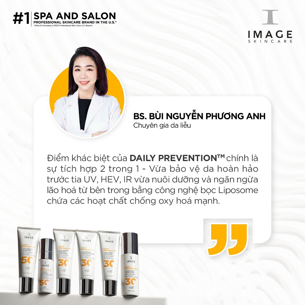 Ảnh Kem chống nắng dành cho da mặt Image Skincare Prevention Daily Moisturizer -new 2