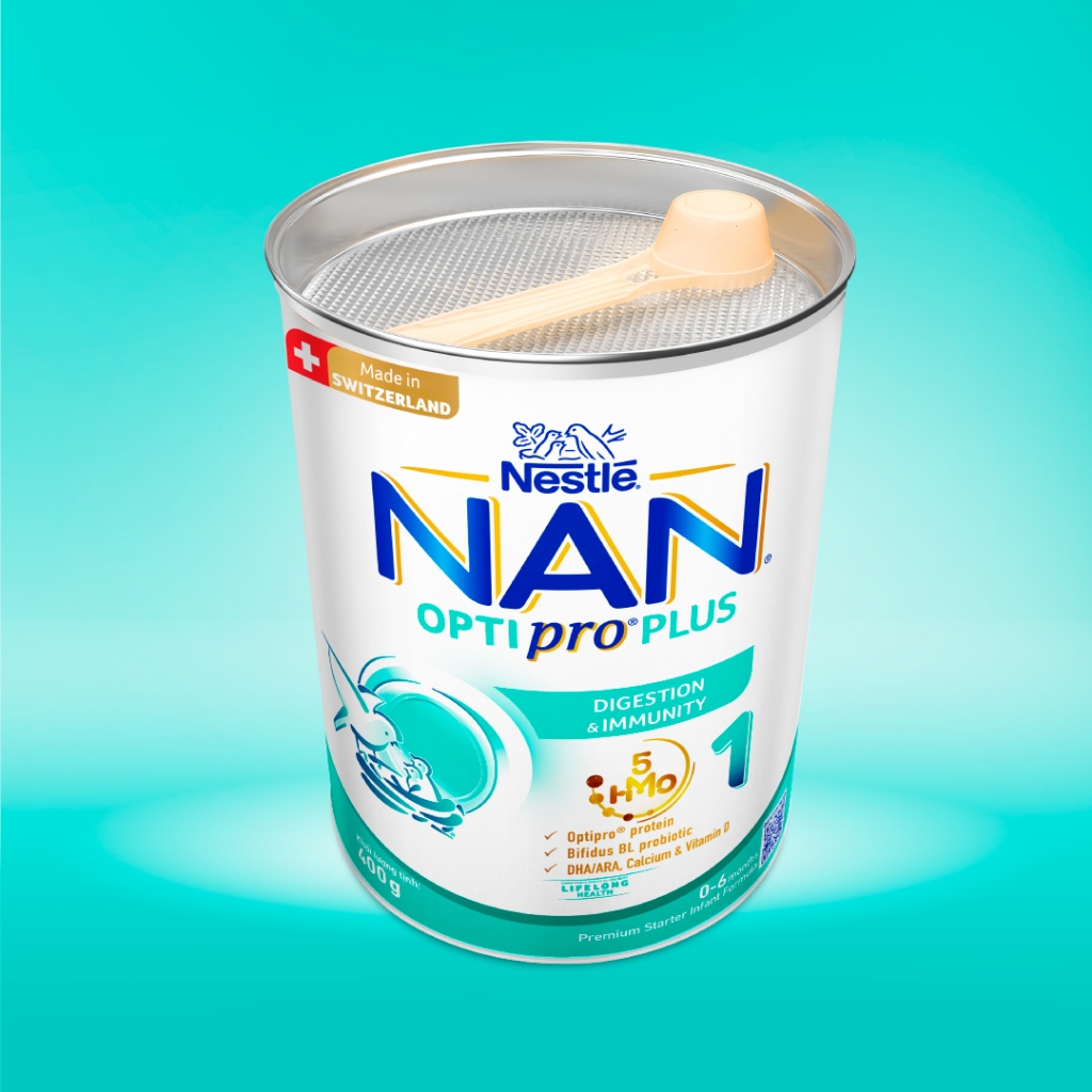 Ảnh Sữa Bột Nestlé NAN OPTIPRO PLUS 1 400G/lon với 5HMO Sản Xuất tại Thụy Sĩ 4