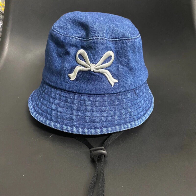 MŨ BUCKET TAI BÈO CHẤT JEANS CHO BÉ THÊU TỪ 2--6 TUỔI SIÊU ĐẸP
