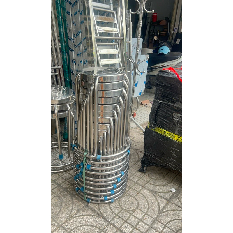 GHế INOX Có Vòng Kiềng- ăn cơm, ăn tiệc (combo từ 5>10 cái)