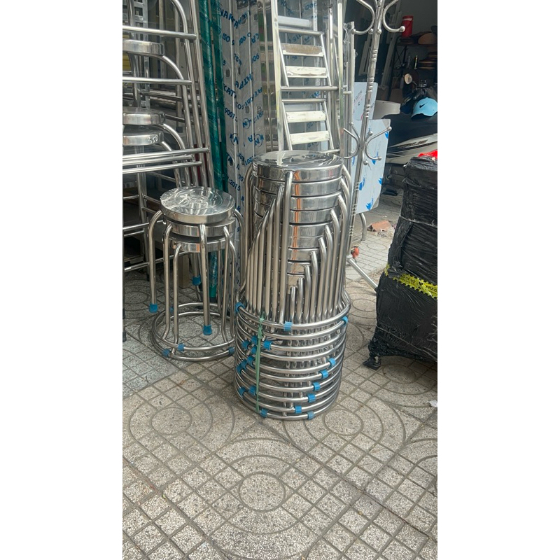 GHế INOX Có Vòng Kiềng- ăn cơm, ăn tiệc (combo từ 5>10 cái)