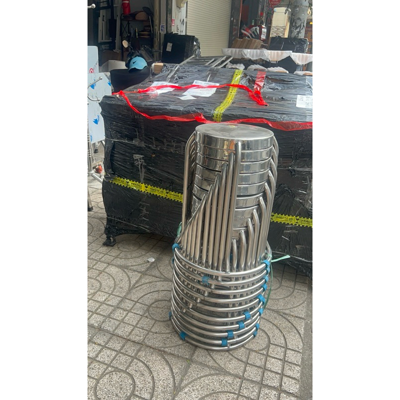GHế INOX Có Vòng Kiềng- ăn cơm, ăn tiệc (combo từ 5>10 cái)