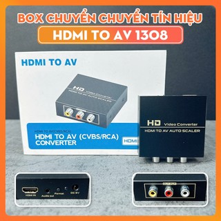 Bộ Chuyển Đổi HDMI Sang AV 1308 –  HDMI To AV Full HD 1080P – Hỗ Trợ Đầu DVD, Máy Game,...