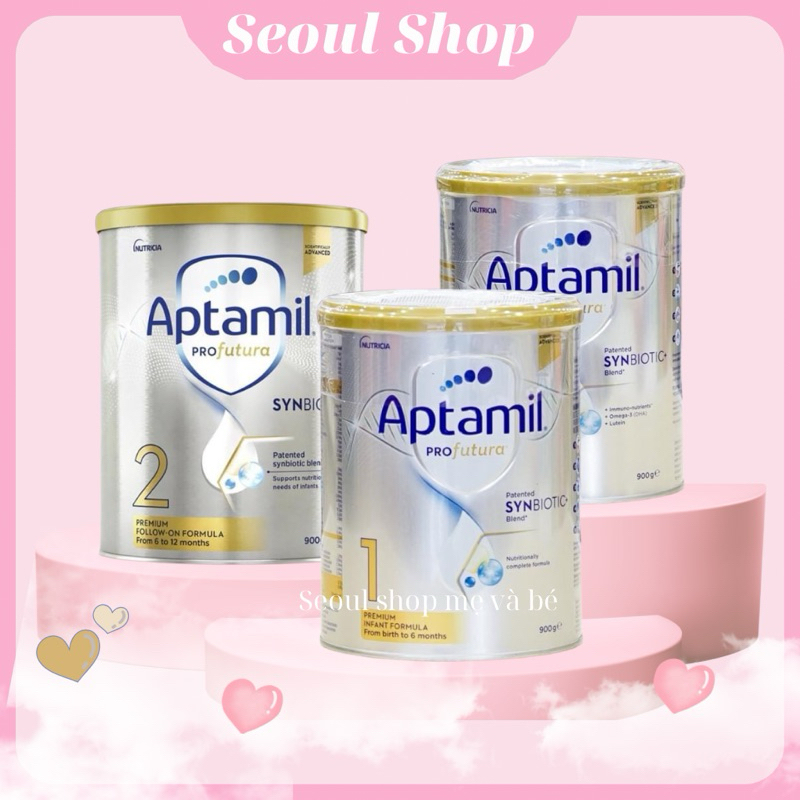 Sữa Aptamil Profutura Úc cho bé số 1,2,3 mẫu mới 900g