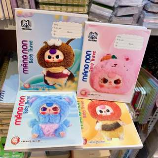 TÂN HƯNG - Tập vở 4 / 5 Ô LY láng mịn tự chọn bìa BABY THREE hoạt hình dễ thương 🌸 định lượng 80gsm / 100gsm / 120gsm