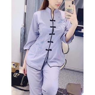 Cổ Tàu Viền # Đồ Bộ Đi Chùa