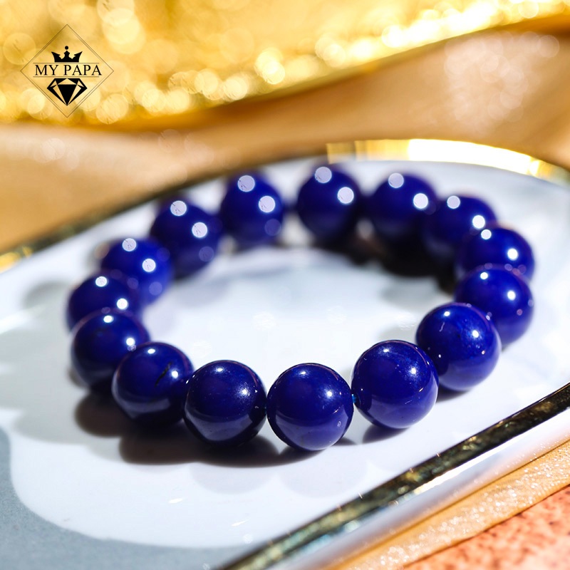 Ảnh Vòng Tay Chalcedony Xanh Hoàng Gia Brazil MYPAPA - Tăng Cường Trí Tuệ Bảo Hộ Bình An 2