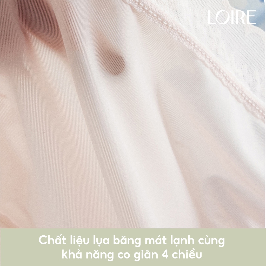 Ảnh Quần Lót Lụa Băng Viền Voan Mỏng Tan Loirechic QLBK83 3