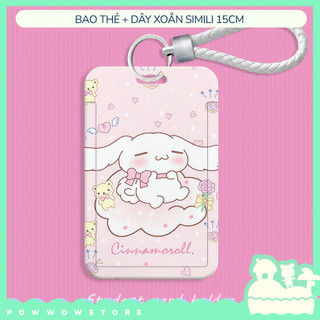 Bao Đựng Thẻ Nhân Viên Nhựa ABS Họa Tiết Sanrio Cinnamoroll Style Đáng Yêu Cute