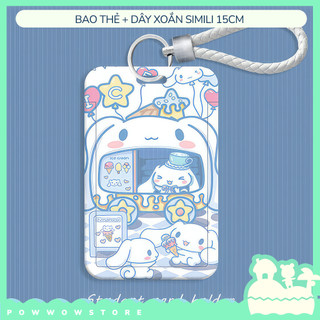 Bao Đựng Thẻ Nhân Viên Nhựa ABS Họa Tiết Sanrio Cinnamoroll Style Đáng Yêu Cute