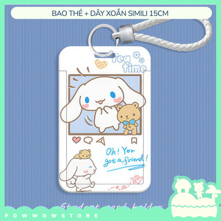 Bao Đựng Thẻ Nhân Viên Nhựa ABS Họa Tiết Sanrio Cinnamoroll Style Đáng Yêu Cute