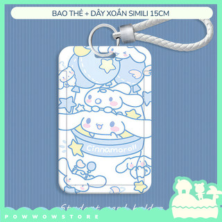 Bao Đựng Thẻ Nhân Viên Nhựa ABS Họa Tiết Sanrio Cinnamoroll Style Đáng Yêu Cute