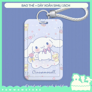 Bao Đựng Thẻ Nhân Viên Nhựa ABS Họa Tiết Sanrio Cinnamoroll Style Đáng Yêu Cute
