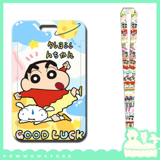 Bao Đựng Thẻ Nhân Viên Nhựa ABS Kèm Dây Đeo Thẻ 45cm Shin Hoạt Hình Cute Dễ Thương