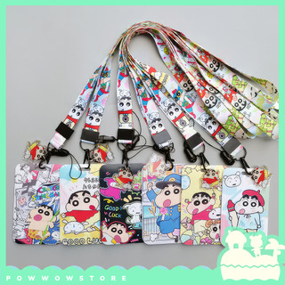 Bao Đựng Thẻ Nhân Viên Nhựa ABS Kèm Dây Đeo Thẻ 45cm Shin Hoạt Hình Cute Dễ Thương