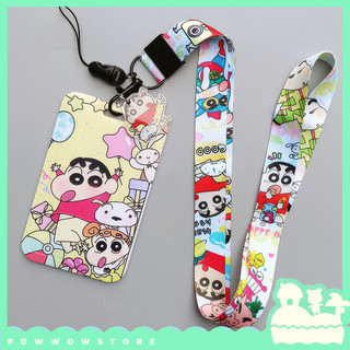 Bao Đựng Thẻ Nhân Viên Nhựa ABS Kèm Dây Đeo Thẻ 45cm Shin Hoạt Hình Cute Dễ Thương