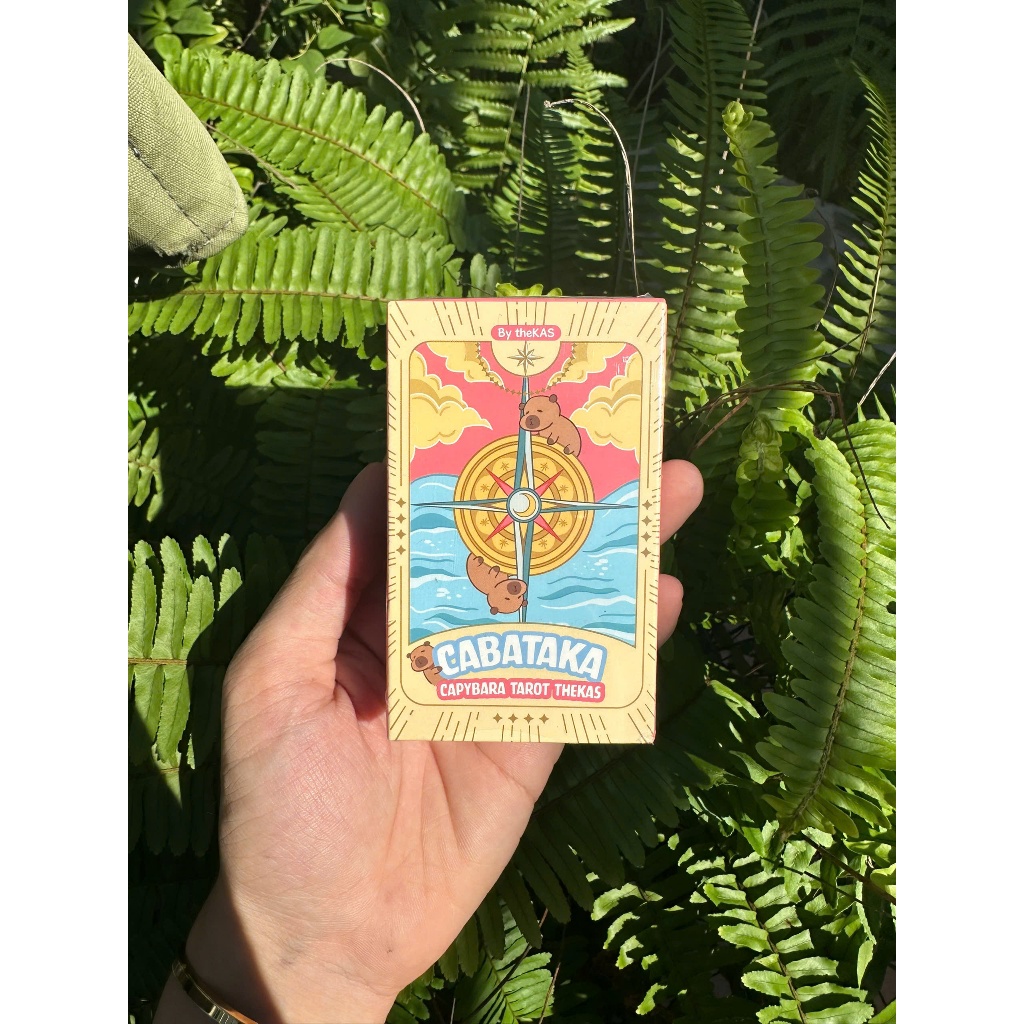 Bộ Bài Capybara Tarot Giấy Cứng Thiết Kế Dễ Thương Mới Về Xinh Xắn Đáng Yêu