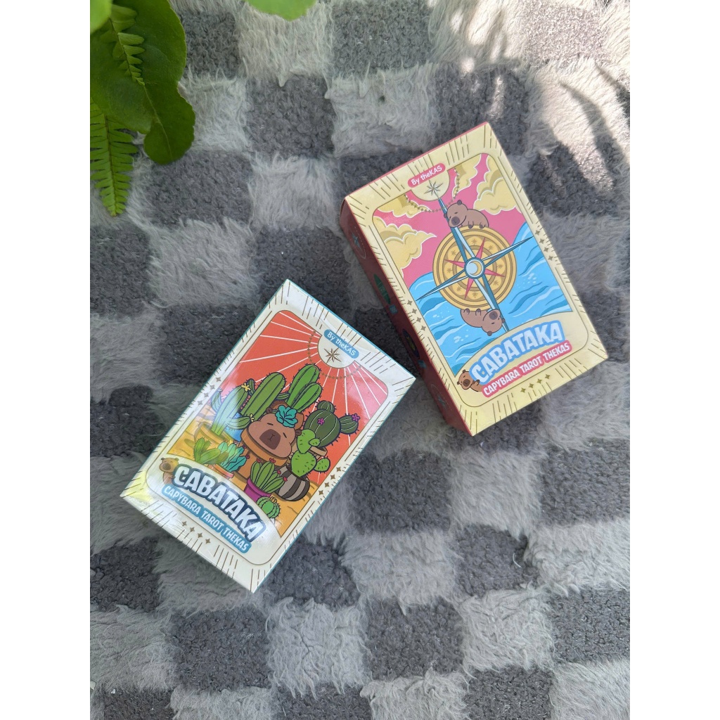 Bộ Bài Capybara Tarot Giấy Cứng Thiết Kế Dễ Thương Mới Về Xinh Xắn Đáng Yêu
