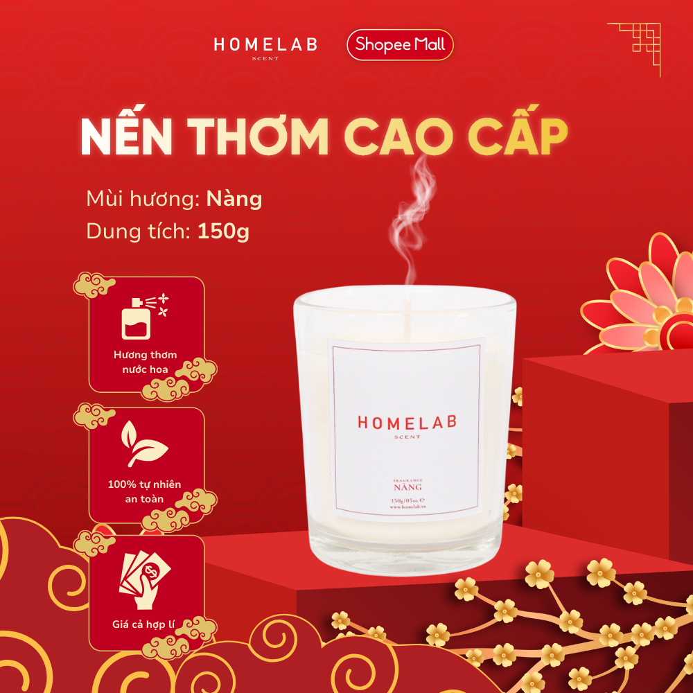Ảnh Nến thơm phòng mùi hương NÀNG - mùi ngọt nhẹ best seller mùi hương thiên nhiên quyến rũ 150g_HOMELAB 1