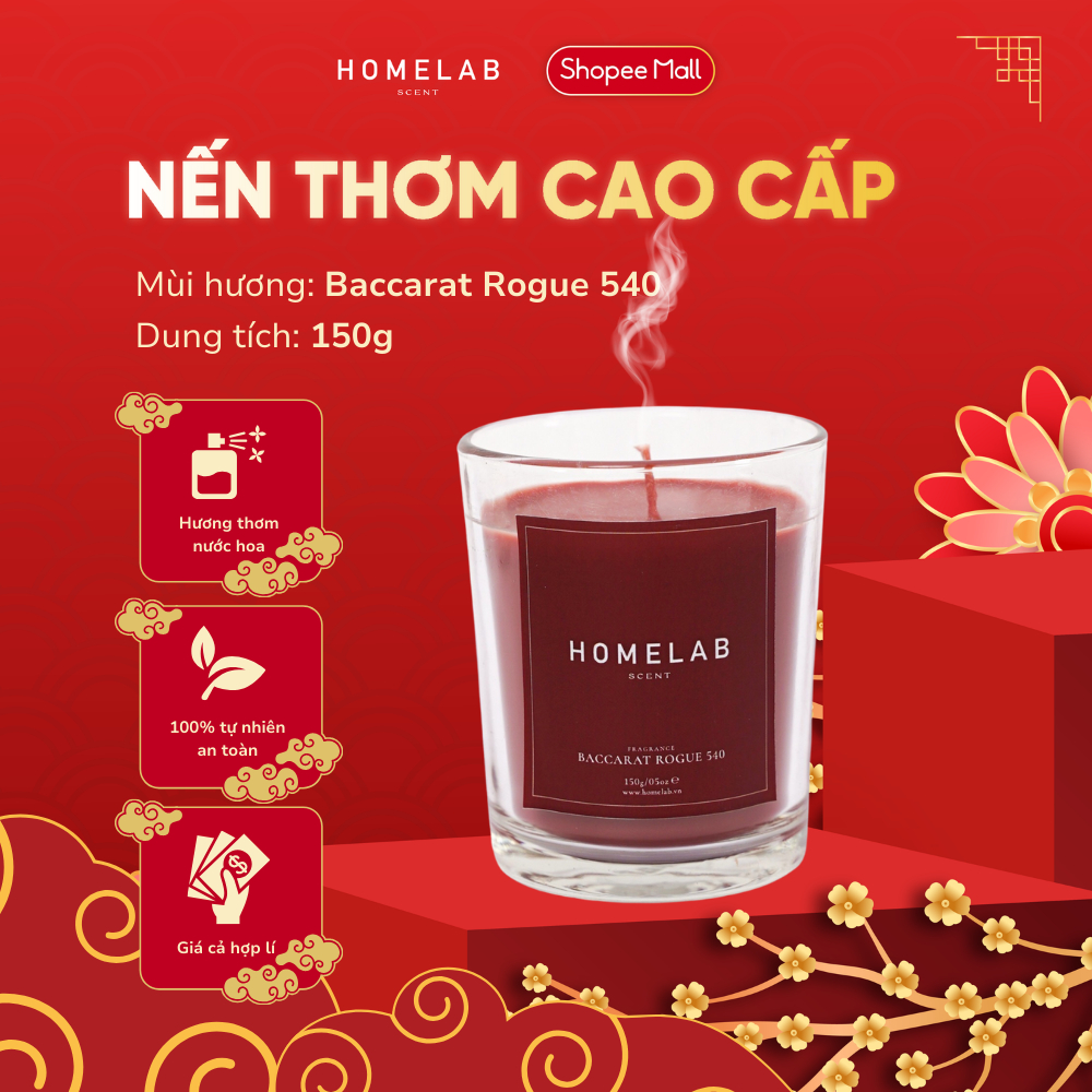 Ảnh Nến Thơm 150G - Lựa Chọn Mùi Nước Hoa Niche Tom Ford, Jo Malone - Sáp Tự Nhiên Cao Cấp - HOMELABSCENT 1