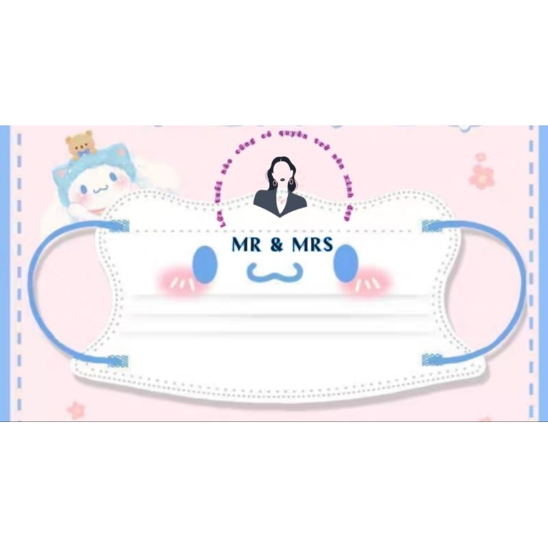 ( Set 5/10/50) Khẩu Trang V Hoạt Hình Người Lớn