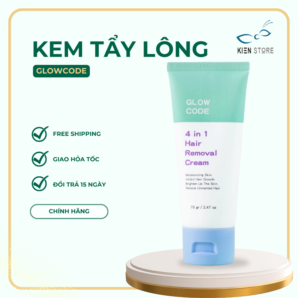 Kem Tẩy Lông GlowCode Rau Ma 4 In 1 Hair Removal Cream Giúp Lông Mọc ...