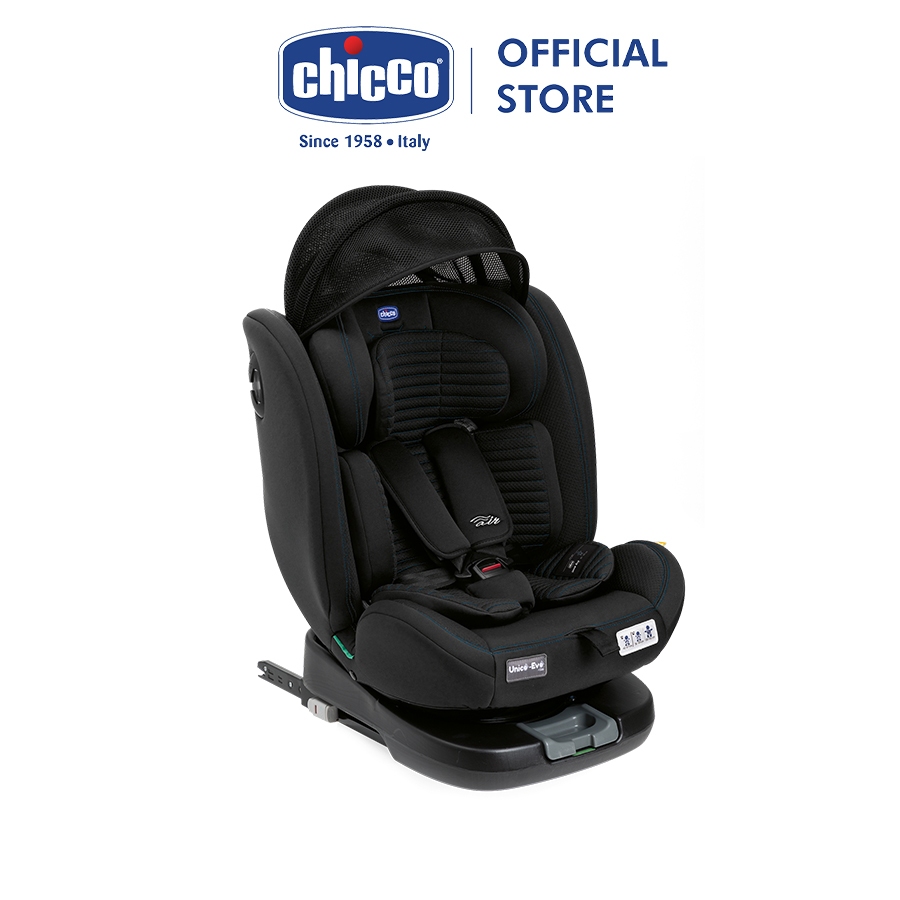 Ghế ngồi ô tô từ sơ sinh Chicco Unico Evo Air/Classic xoay 360˚ ISOFIX- Màu Đen