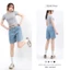 Quần sọt jean ngố lửng nữ Simple Kyubi Ulzzang form rộng (Có Bigsize, Size đại) - Quần Short Jean Kyubi JN21