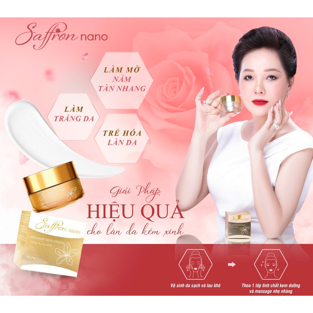 [SERUM TẾ BÀO GỐC] saffron nano - TÙY TÂM PHARMA - Dưỡng trắng, căng bóng, xóa nhăn