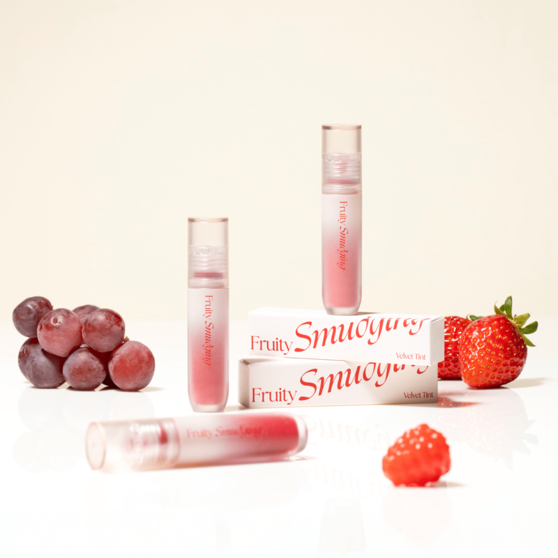 Ảnh Son Kem Lì Mịn Mượt Merzy Fruity Smudging Velvet Tint 3.5g 4